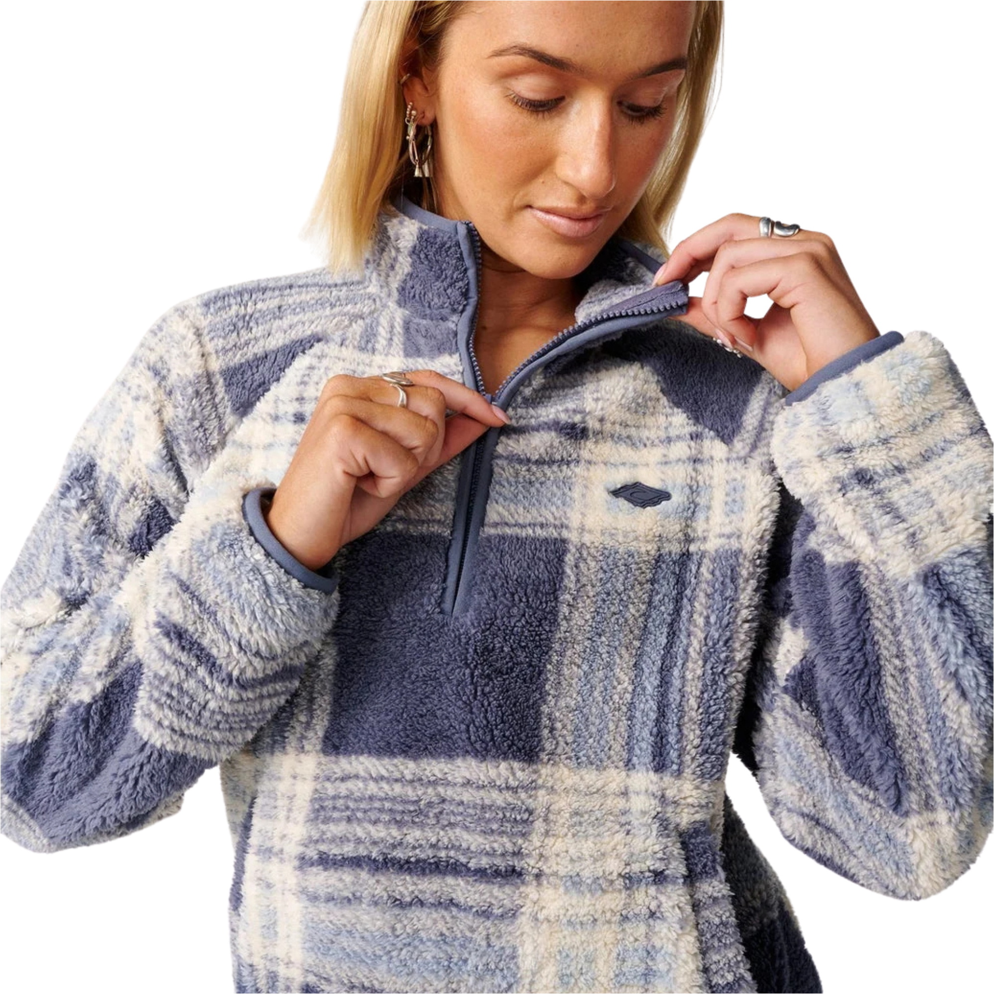 Rip Curl Womens Paraiso 1/4 Zip Polar Fleece 0EUWFL - Navy